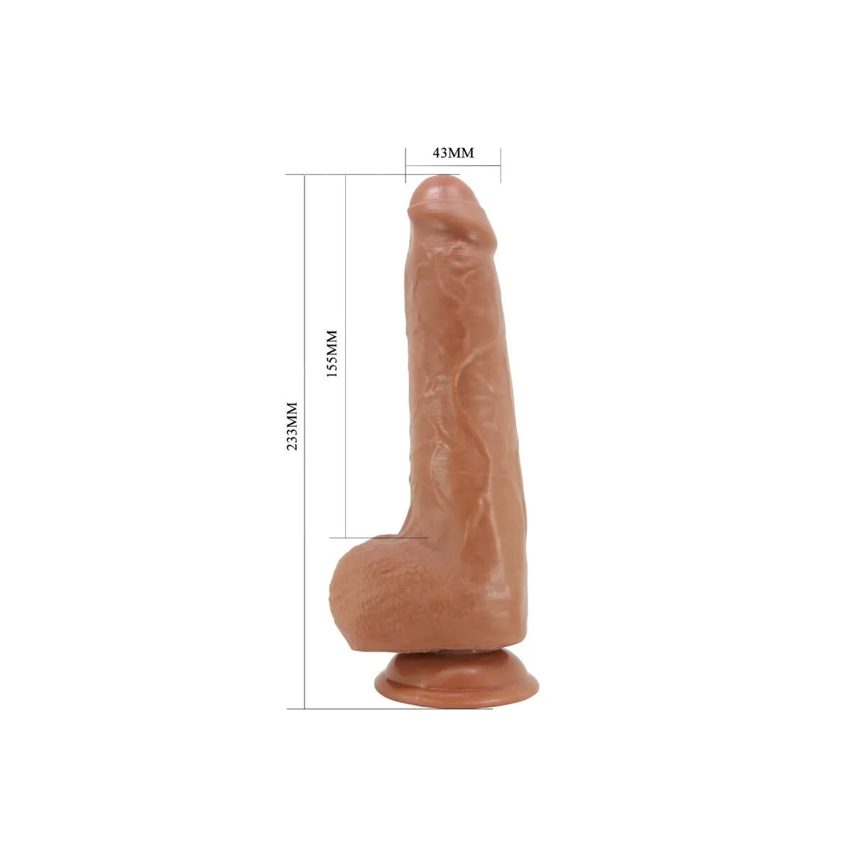 Draco Realistischer Dildo 23 cm Modell 2 Fleisch von Pretty Love | Fesselliebe.de