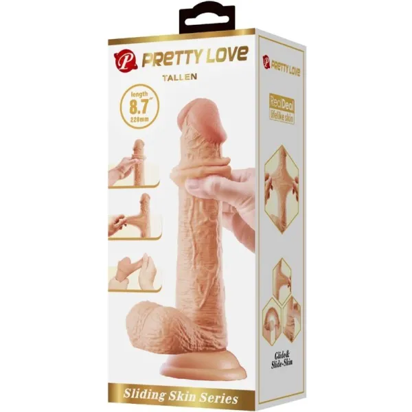 Grosser Realistischer Dildo 22 cm Fleisch von Pretty Love | Fesselliebe.de