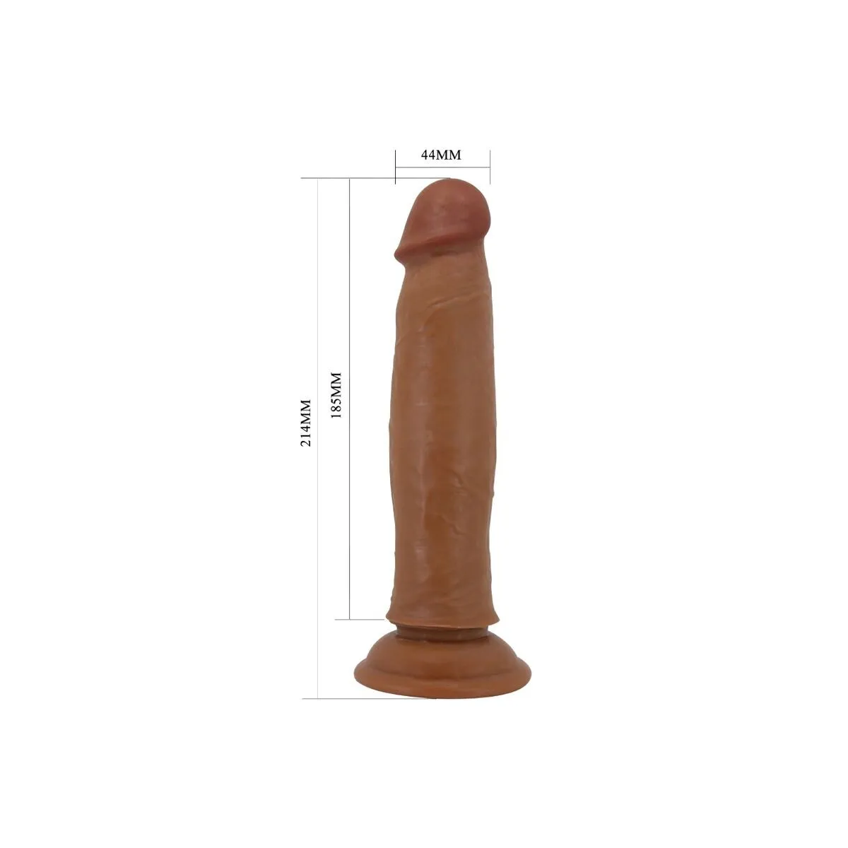 Keon Realistischer Dildo 21 cm Braun von Pretty Love | Fesselliebe.de