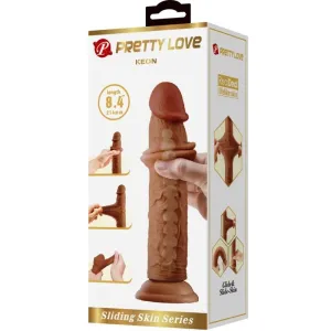 Keon Realistischer Dildo 21 cm Braun von Pretty Love