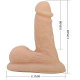Wildon Ultra Realistischer und Elastischer Dildo 10 cm Natur von Pretty Love | Fesselliebe.de