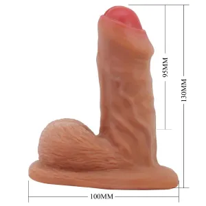 Warnell Ultra Realistischer und Elastischer Dildo 9,5 cm Mulato von Pretty Love