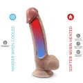 Premium Thermoaktiver Silikon-Realisierter Penis 17,8 cm von Silexd