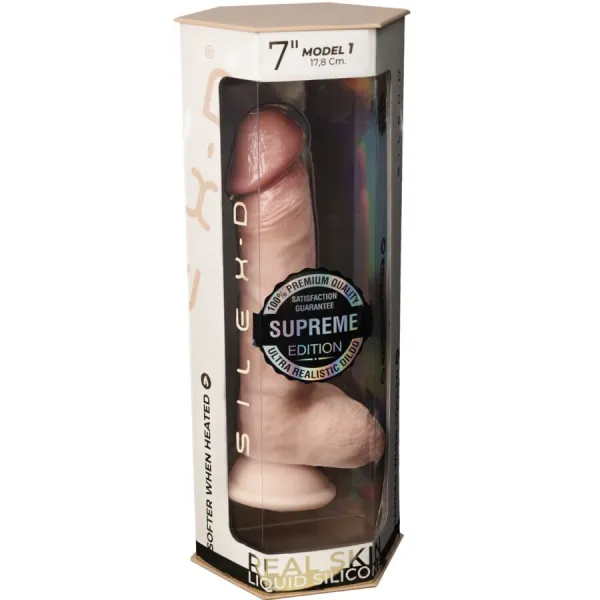 Premium Thermoaktiver Silikon-Realisierter Penis 17,8 cm von Silexd | Fesselliebe.de