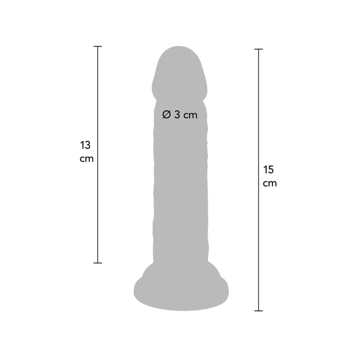 Deluxe Realistischer Penis 15 cm von Get Real | Fesselliebe.de