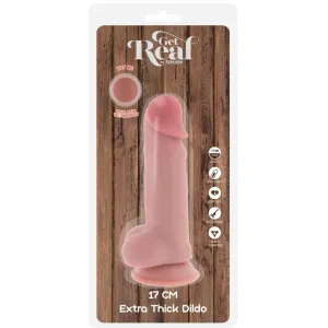 Deluxe Realistischer Penis mit Hoden Extra Dick 17 cm von Get Real