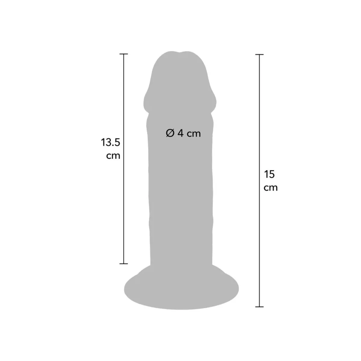 Deluxe Dicker Tpe-Donnersatz mit Doppelter Dichte, 15 cm von Get Real | Fesselliebe.de