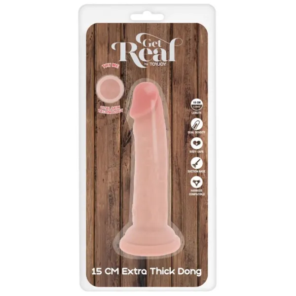 Deluxe Dicker Tpe-Donnersatz mit Doppelter Dichte, 15 cm von Get Real | Fesselliebe.de