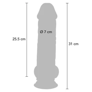Deluxe Realistic Penis With Testicles Extra Thick 31 cm von Get Real