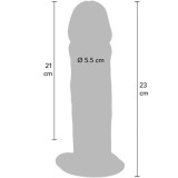 Deluxe Dicker Tpe-Donnersatz mit Doppelter Dichte, 23 cm von Get Real | Fesselliebe.de