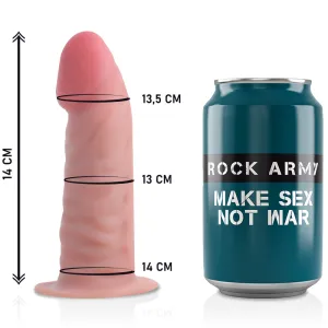 Gurt + Dual Density Tiger Realistischer Dildo 14 cm -O- 4,46 cm von Rock Army