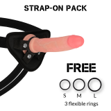 Harness + Flüssiger Silikondildo Premium Avenger 19 cm -O- 3,98 cm von Rock Army | Fesselliebe.de