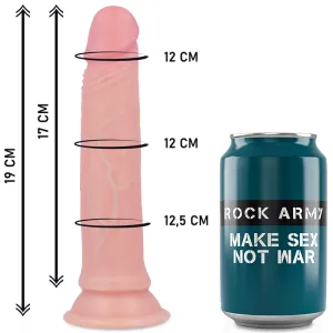 Harness + Flüssiger Silikondildo Premium Avenger 19 cm -O- 3,98 cm von Rock Army