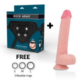 Arn S + Flüssiger Silikon Dildo Premium Kingcobra 24 cm -O- 4,77 cm von Rock Army | Fesselliebe.de