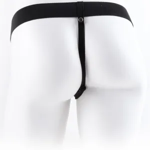 Verstellbarer Gurt mit Fernbedienung, Penis und Hoden, wiederaufladbar 17,8 cm von Fetish Fantasy Series