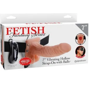 Verstellbarer Gurt mit Fernbedienung, Penis und Hoden, wiederaufladbar 17,8 cm von Fetish Fantasy Series