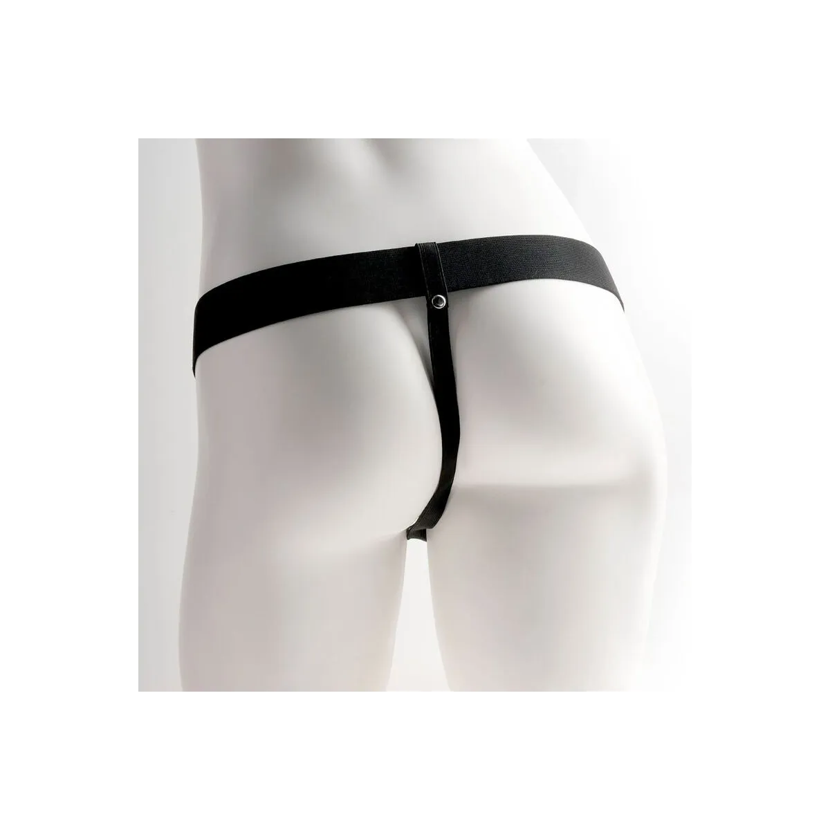 Verstellbarer Gurt mit realistischem Penis und Hoden und Vibrator, wiederaufladbar 15 cm von Fetish Fantasy Series | Fesselliebe.de