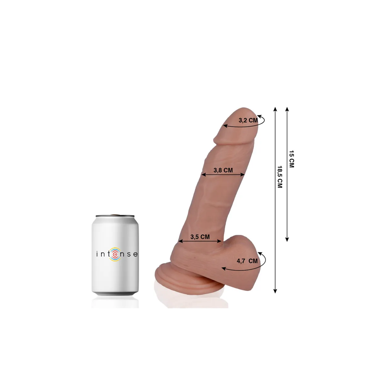 Mr 14 Realistischer Penis 18,5 cm -O- 3,8 cm von Mr, Intense | Fesselliebe.de