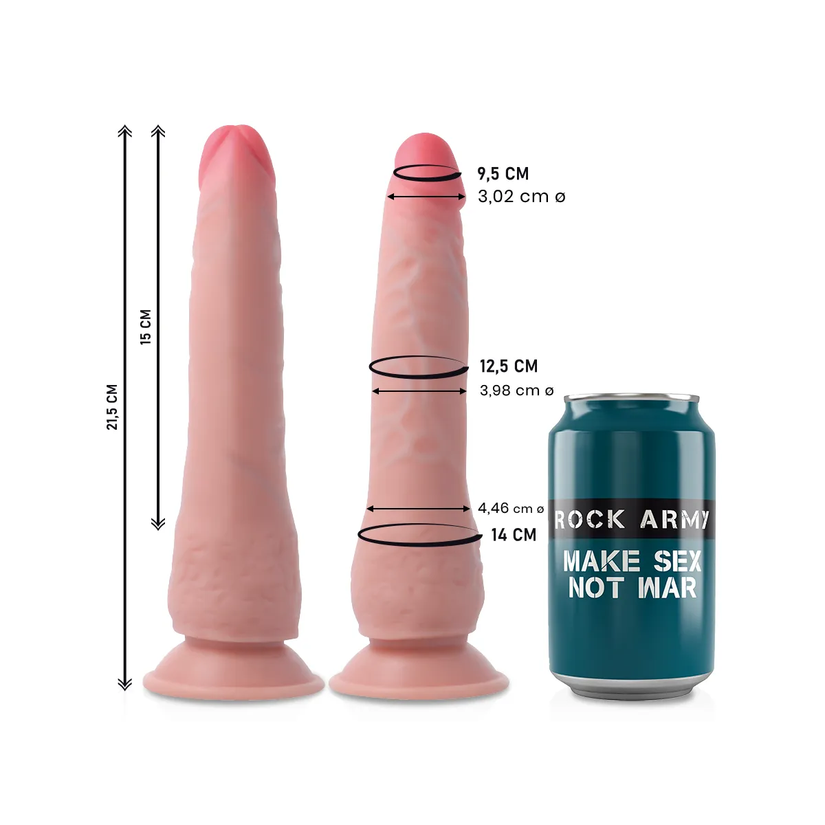 Dual Density Crusader 21,5 cm -O- 4,46 cm von Rock Army | Fesselliebe.de