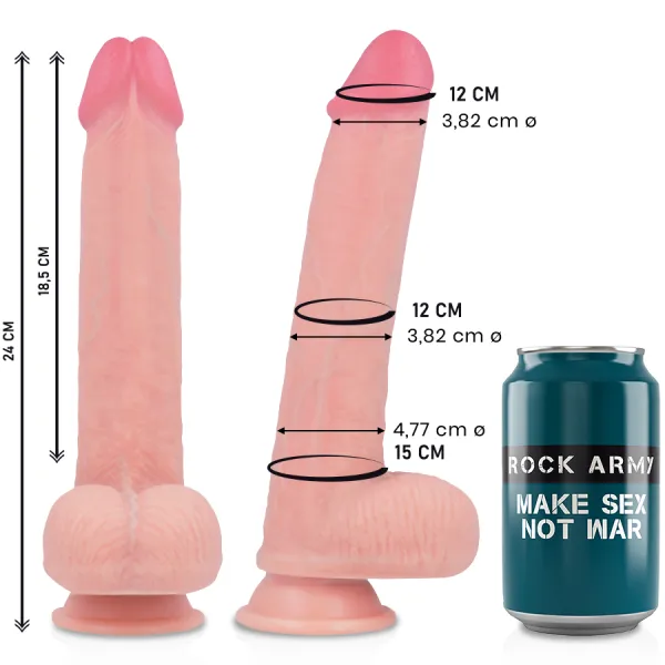 Liquid Silikone Premium Kingcobra Realistic 24 cm -O- 4,77 cm von Rock Army | Fesselliebe.de