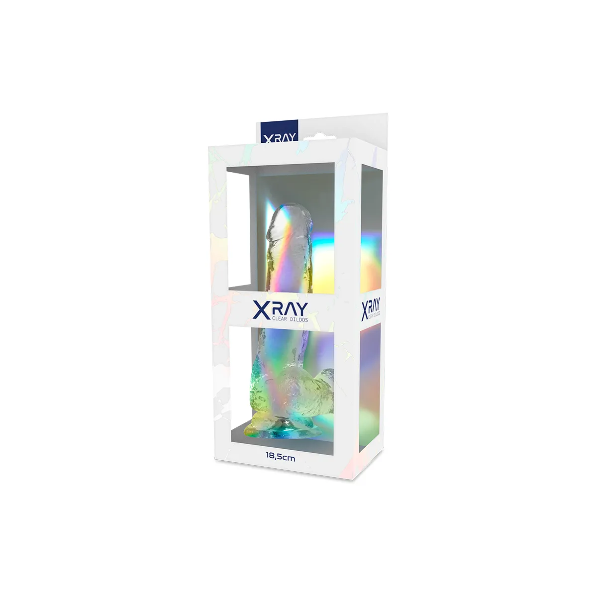 Klarer Hahn mit Eier 18,5 cm -O- 3,8 cm von X Ray | Fesselliebe.de