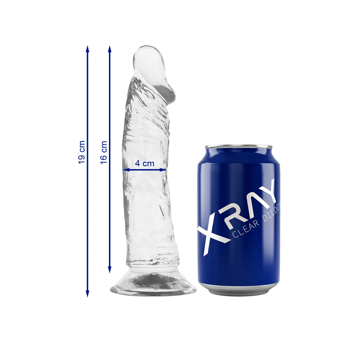 Klarer Hahn 19 cm -O- 4 cm von X Ray | Fesselliebe.de