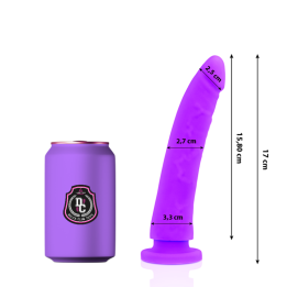 Toys Lila Dildo Medizinisches Silikon 17 cm -O- 3 cm von Deltaclub | Fesselliebe.de