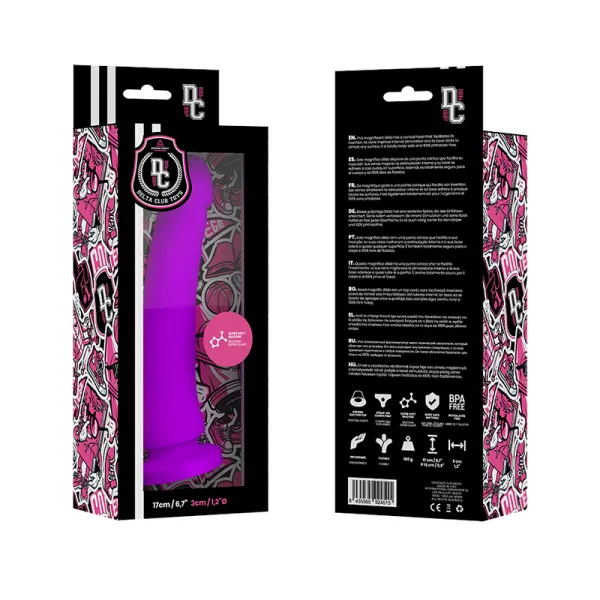 Toys Lila Dildo Medizinisches Silikon 17 cm -O- 3 cm von Deltaclub | Fesselliebe.de