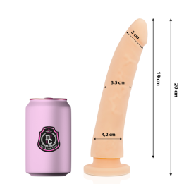 Toys natürlicher Dildo Medizinisches Silikon 20 cm -O- 4 cm von Deltaclub | Fesselliebe.de