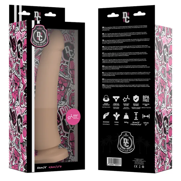 Toys natürlicher Dildo aus Medizinischem Silikon 23 cm -O- 4,5 cm von Deltaclub | Fesselliebe.de