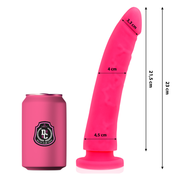 Toys Rosa Dildo Medizinisches Silikon 23 cm -O- 4,5 cm von Deltaclub | Fesselliebe.de