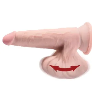 Plus 3D Dildo Swinging Balls 24,5 cm Helle Haut von King Cock Plus