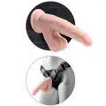 Plus 3D Dildo Swinging Balls 24,5 cm Helle Haut von King Cock Plus