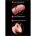 Plus 3D Dildo Swinging Balls 15,2 cm Helle Haut von King Cock Plus
