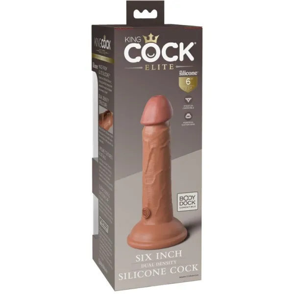 Elite Realistischer Silikondildo 15,2 cm Karamell von King Cock | Fesselliebe.de