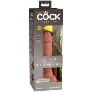 Elite Realistischer Silikondildo 15,2 cm Karamell von King Cock