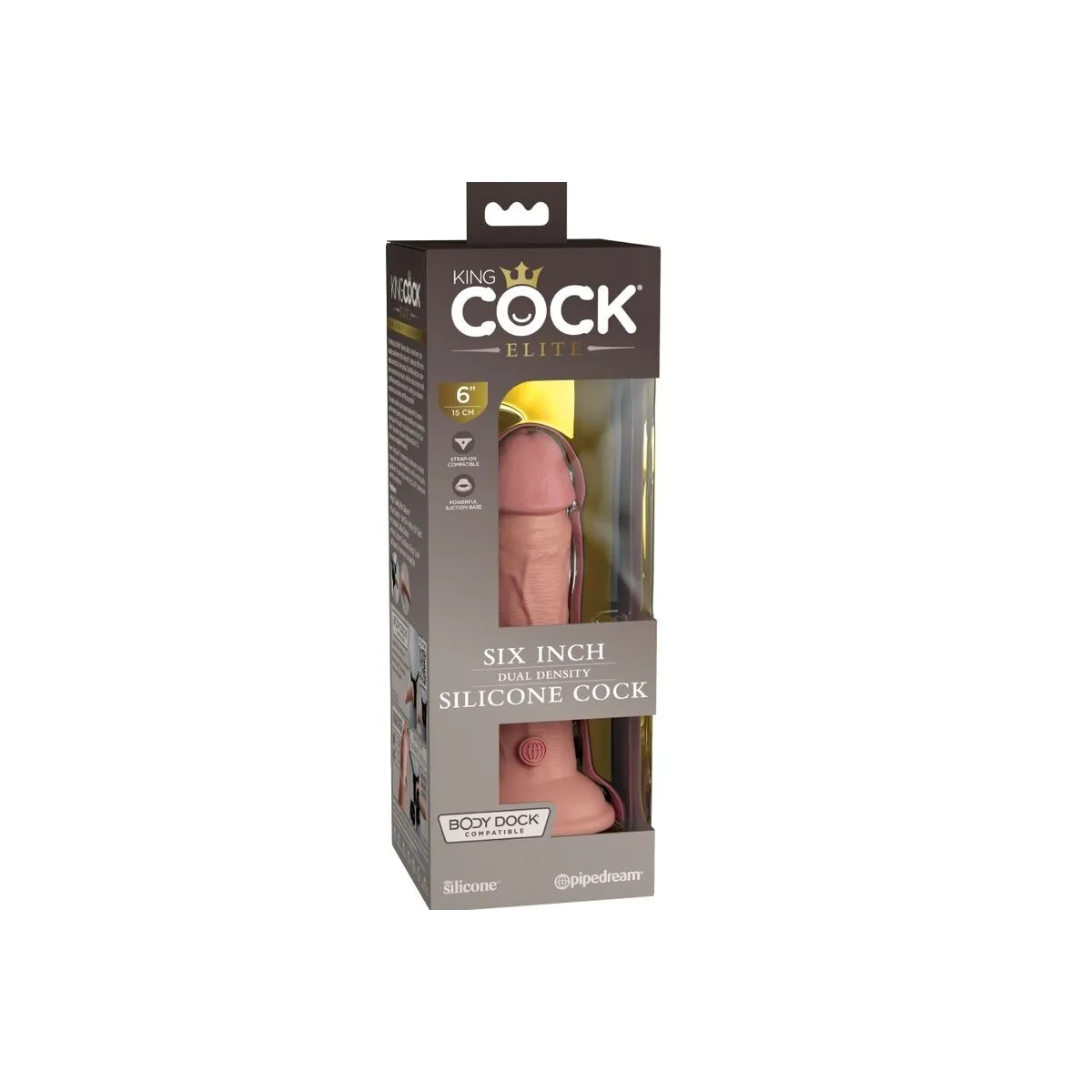 Elite Realistischer Silikondildo 15,2 cm von King Cock | Fesselliebe.de