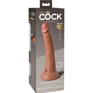 Elite Realistischer Silikondildo 17,8 cm Karamell von King Cock