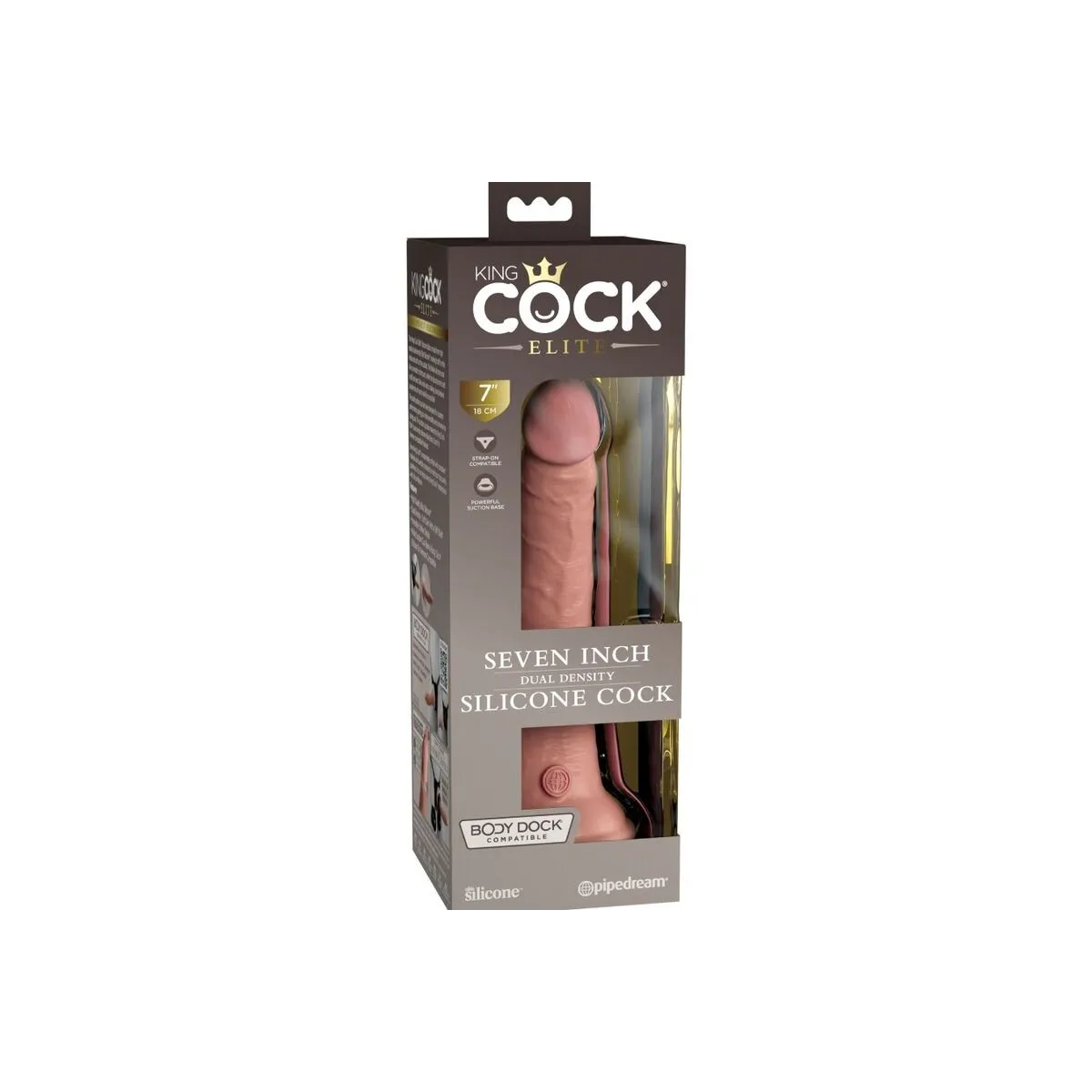 Elite Realistischer Silikondildo 17,8 cm von King Cock | Fesselliebe.de