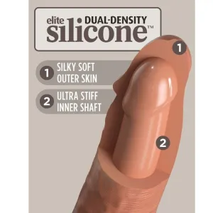 Elite Realistischer Silikondildo 20,3 cm Karamell von King Cock
