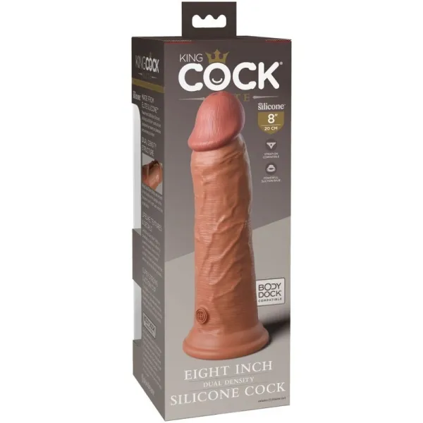 Elite Realistischer Silikondildo 20,3 cm Karamell von King Cock | Fesselliebe.de