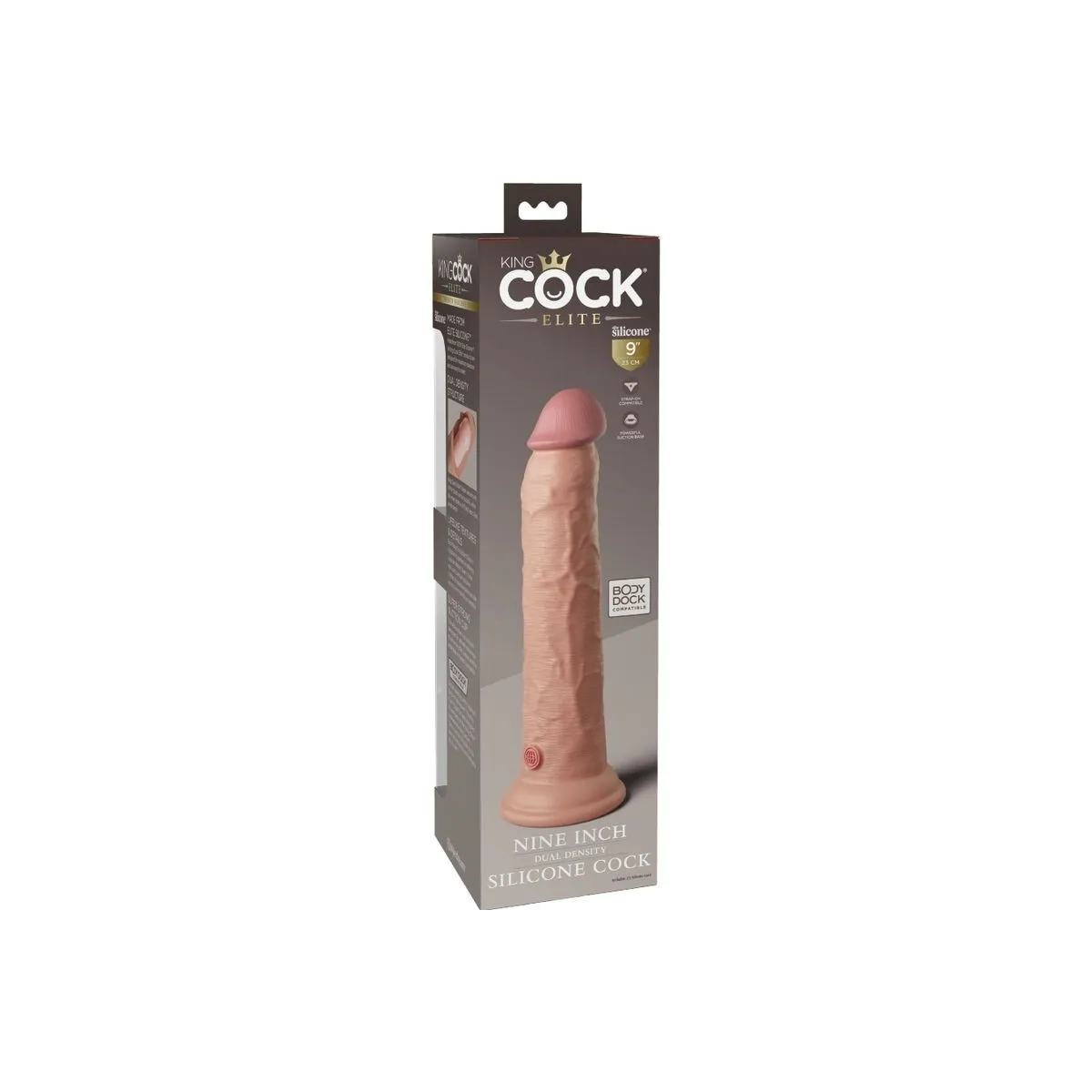 Elite Realistischer Silikondildo 23 cm von King Cock | Fesselliebe.de