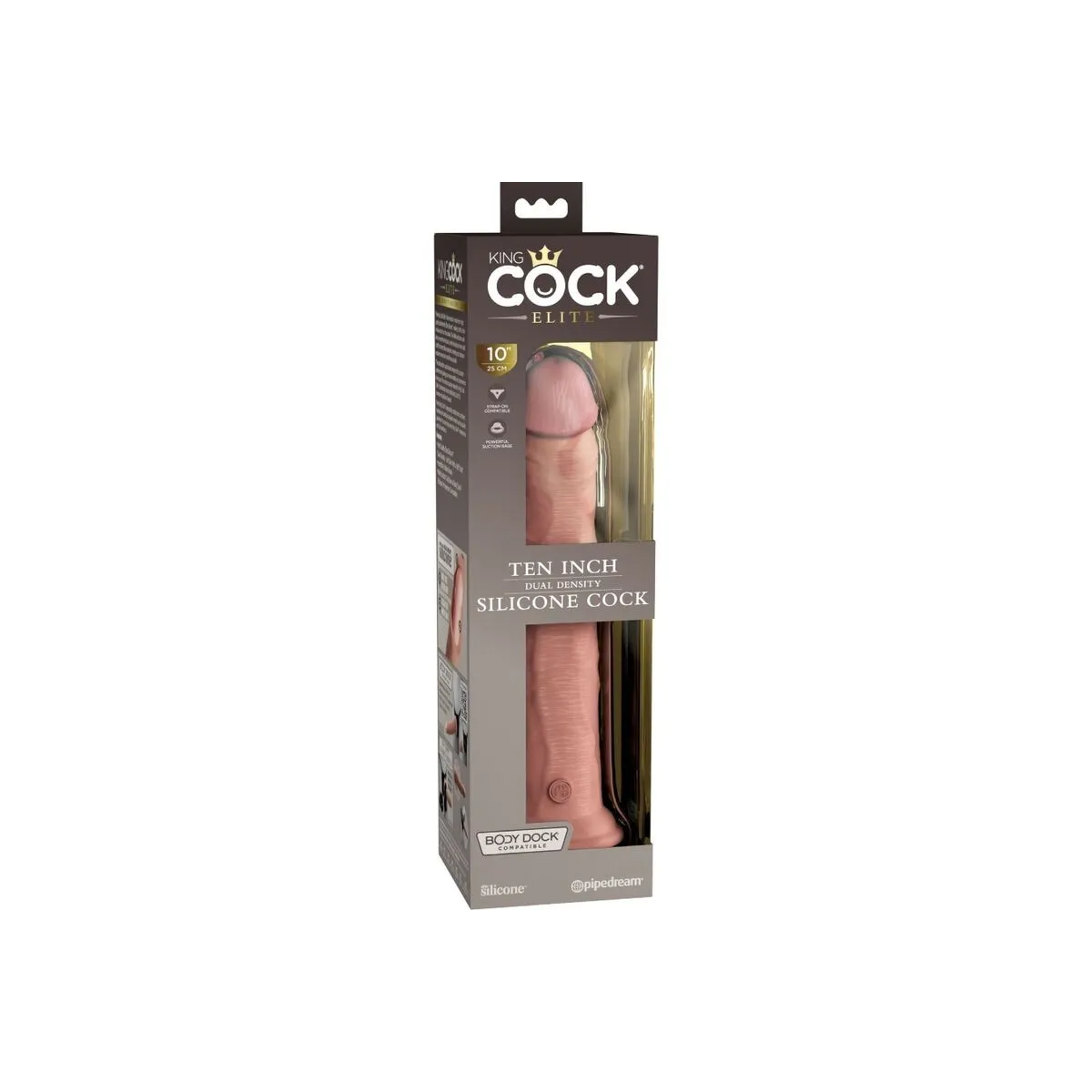 Elite Realistischer Silikondildo 25,4 cm von King Cock | Fesselliebe.de