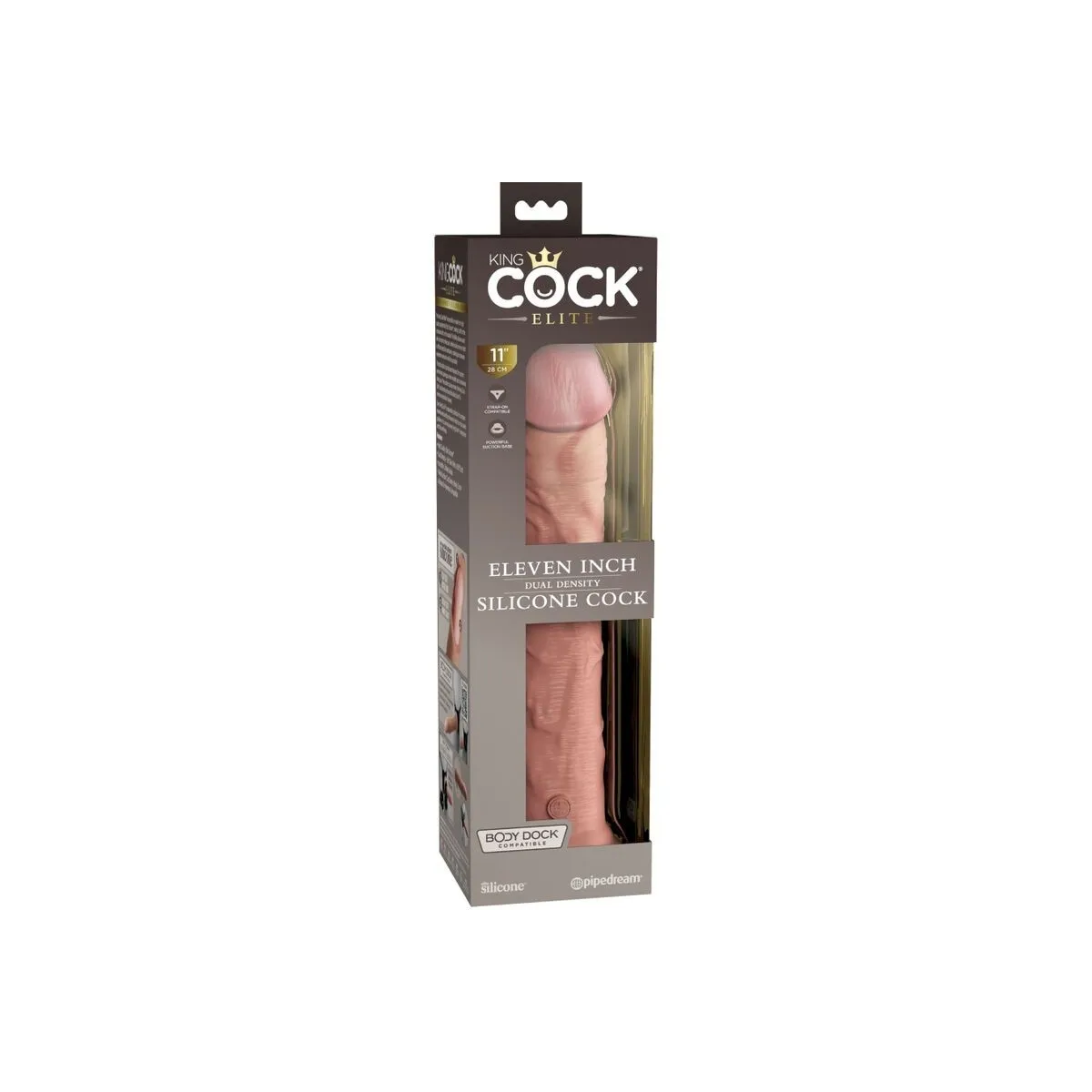 Elite Realistischer Silikondildo 28 cm von King Cock | Fesselliebe.de