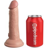 Elite Realistischer Dildo mit Vibration und Silikon 15,2 cm von King Cock | Fesselliebe.de