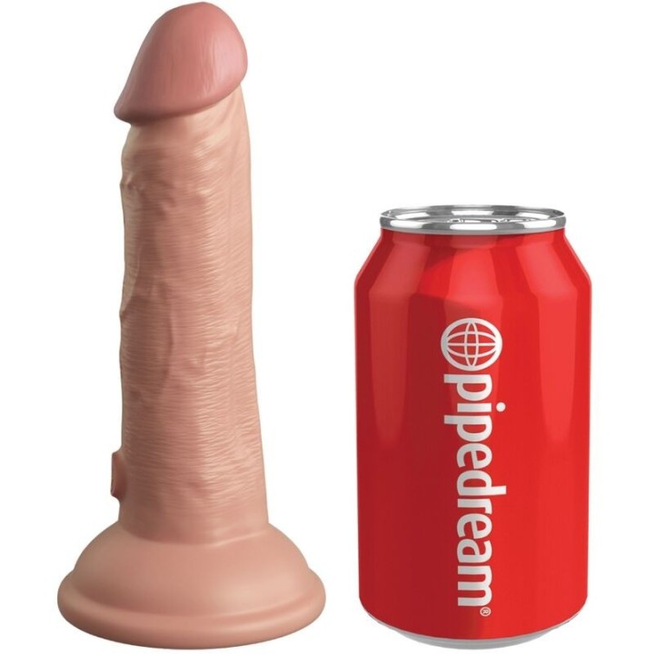 Elite Realistischer Dildo mit Vibration und Silikon 15,2 cm von King Cock | Fesselliebe.de
