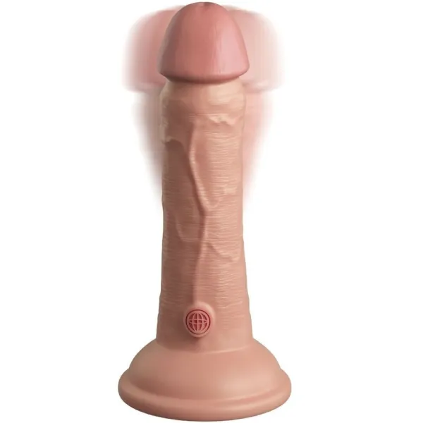Elite Realistischer Dildo mit Vibration und Silikon 15,2 cm von King Cock | Fesselliebe.de
