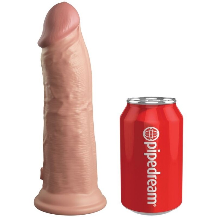 Elite Realistischer Dildo mit Vibration und Silikon 20,3 cm von King Cock | Fesselliebe.de