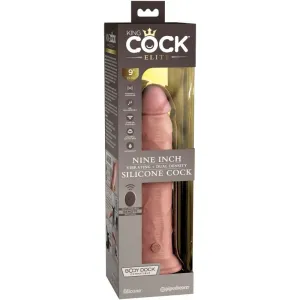 Elite Realistischer Dildo Vibrator & Silikon mit Fernbedienung 23 cm von King Cock