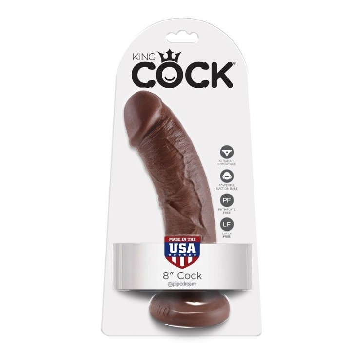8 Hahn Braun 20,3 cm von King Cock | Fesselliebe.de